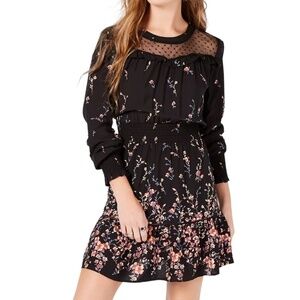 Floral Smocked Waist Fit & Flare Dress | Medium